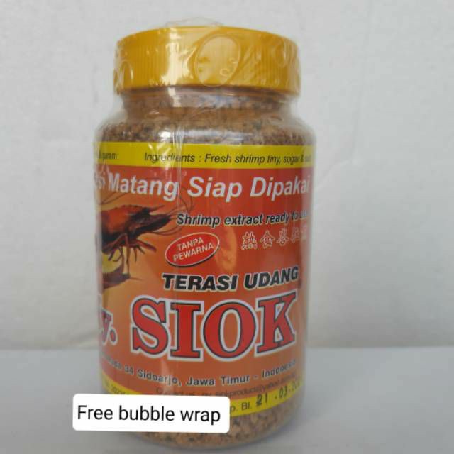 

Terasi udang matang Ny Siok 150gram FREE BUBBLE WRAP ...DIJAMIN AMAN