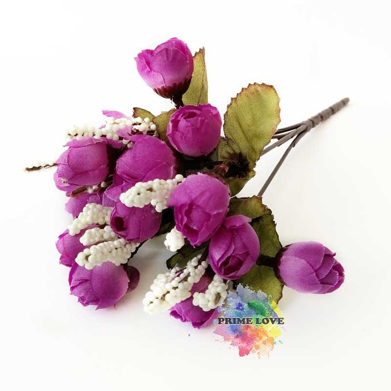 Bunga Artificial Bunga Plastik Tulip utk Dekorasi Hiasan dan Buket Wedding - AF09-Ungu