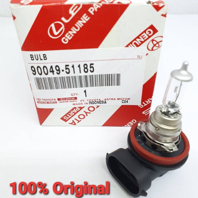 Bohlam H16 Foglamp Lampu Kabut Toyota Avanza-Xenia-Rush-Terios-Sigra-Calya-Agya-Ayla 90049-51185