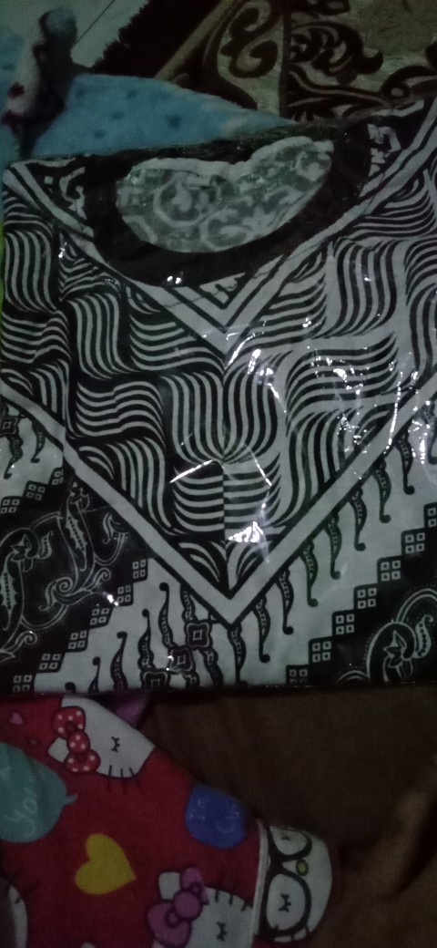 Kaos Batik Full Print Motif V|| Kaos Monocrom