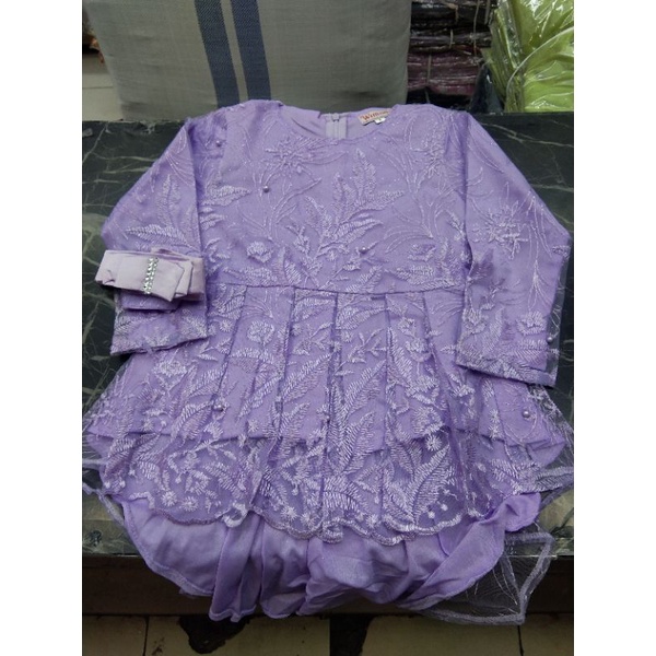 NEW REAL PIT SETELAN KEBAYA ANAK/KEBAYA LUCU/KEBAYA KEKINIAN/KEBAYA ANAK TULLE AURORA//KEBAYA ANAK MODERN//KEBAYA PESTA ANAK