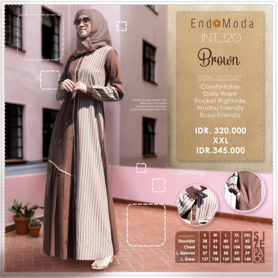 READY SIAP KIRIM | HB - INT 120 BLUE, MAROON | GAMIS ENDOMODA TERBARU 2022 | GAMIS TERLARIS | GAMIS 