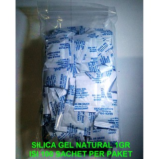 silica gel isi 100sachet | silica gel natural 1gr | Harga per pack isi 100sachet