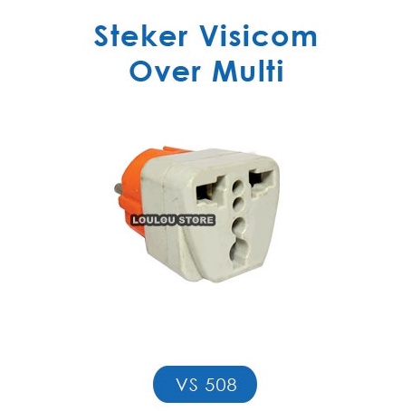 Sambungan Colokan Over Steker Serbaguna OVERSTEKER VISICOM VS-508