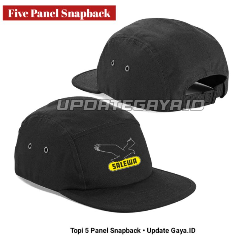 Topi 5 Panel SALEWA / Topi Five Panel Snapback / Topi Distro / Topi Gunung Pria Wanita