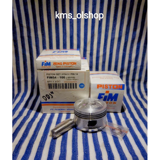 Piston Kit Fim 54 Size 53.5/STD, 54/050, 54.5/100, 55/150, 55.5/200 Pin 14(Smash, Shogun)