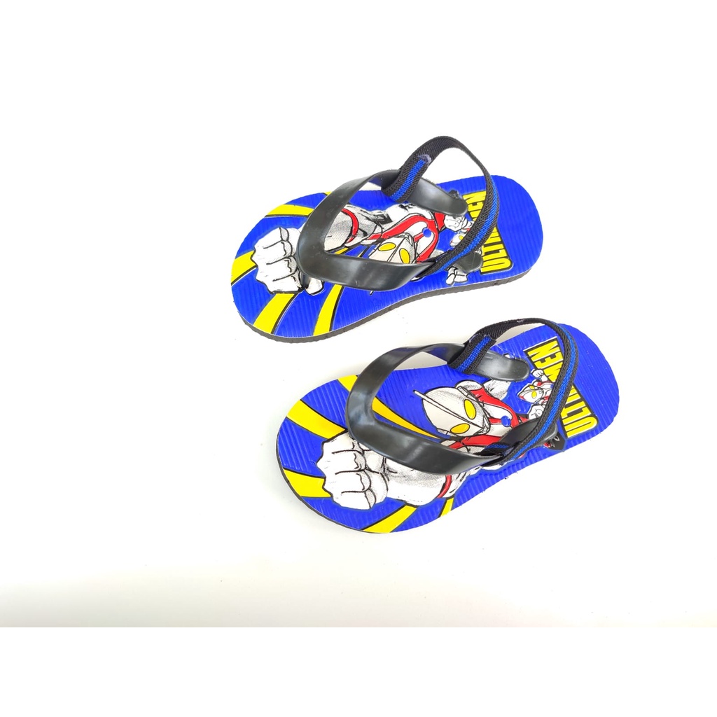 SEPATU SANDAL BEBY KIDS JEPIT TALI  LAKI LAKI MOTIF ULTRAMEN USIA 1-3 THUN