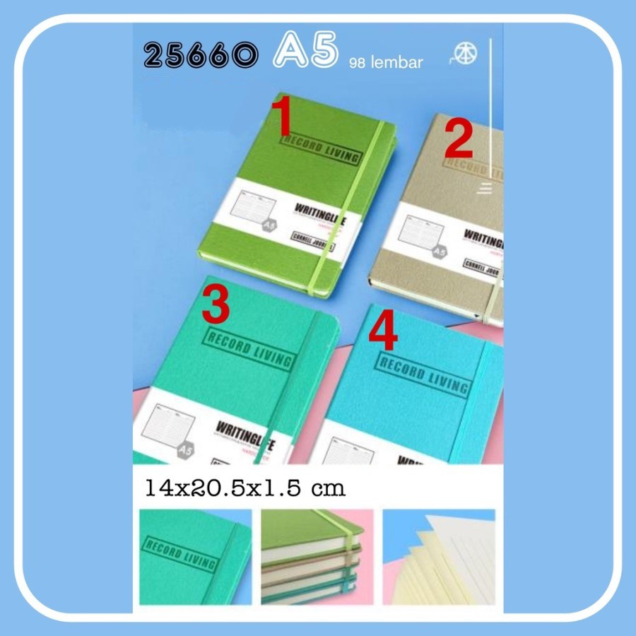 

Goodstore Buku Agenda Tali A5/Planner/Jurnal/Dairy/Notebook/Notepad/Book