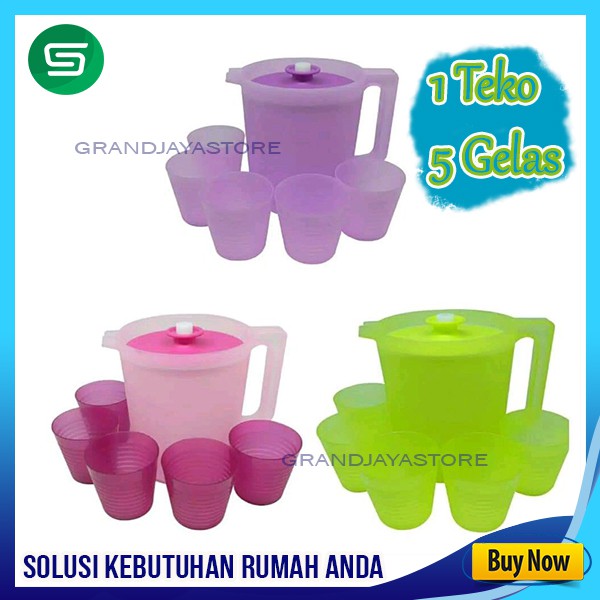 Teko air minum set dengan gelas 5 Teko yeppo Teko Beranak Teko set Gelas Tempat minum set + gelas