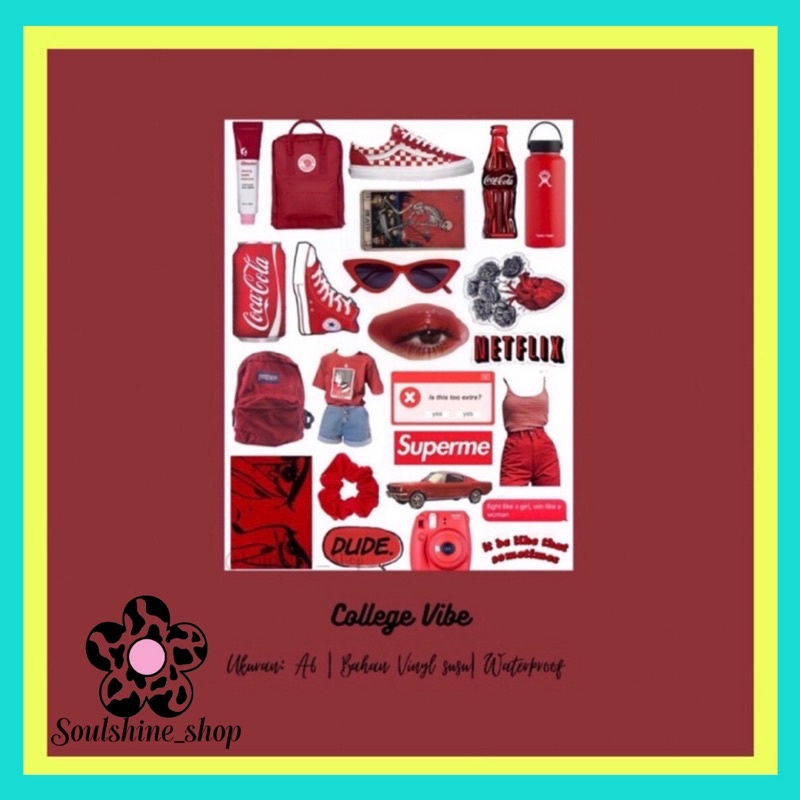 

College Vibe Sticker Sheet