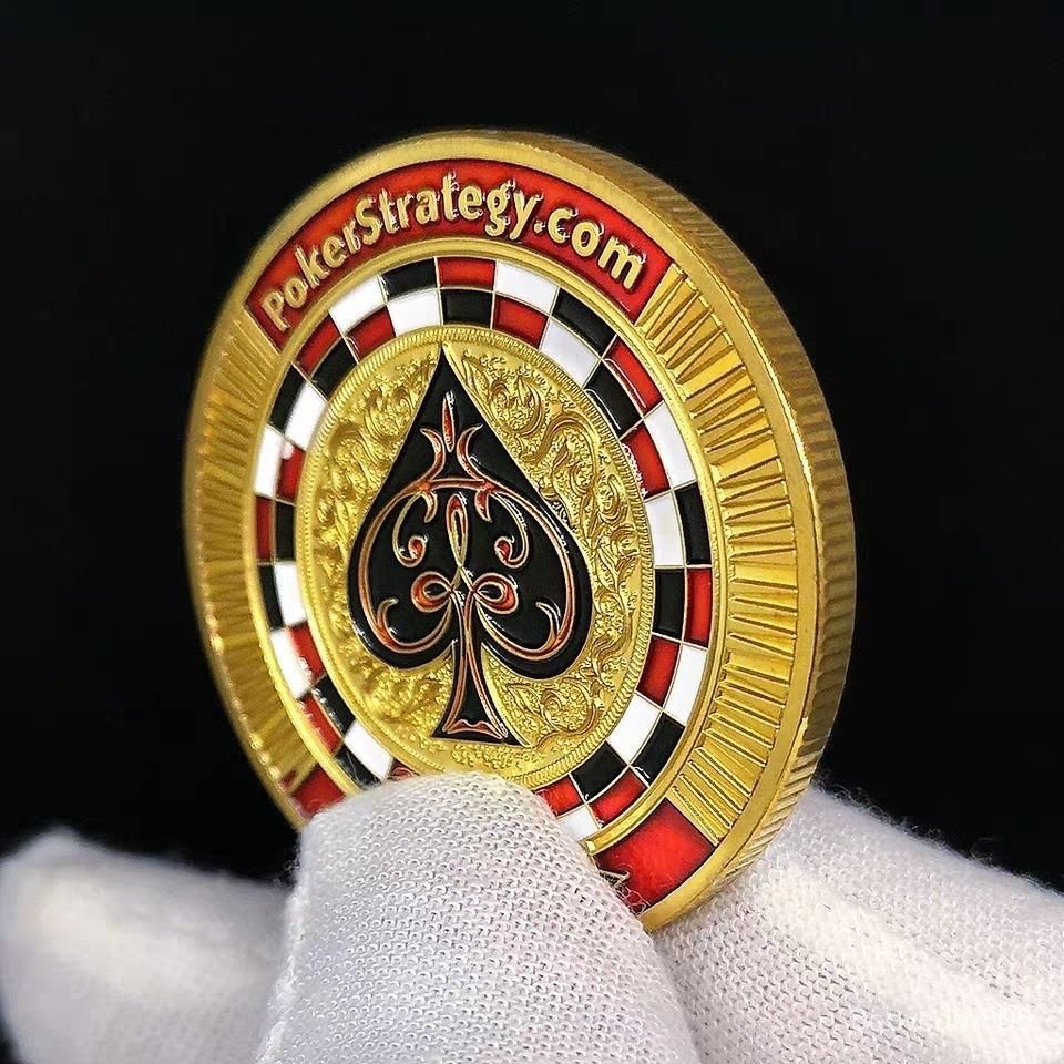 Las Vegas Poker Chip Koin Koin Beruntung Kartu Halus Bermain Asing Peringatan Keberuntungan Hadiah