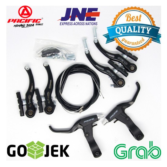 Rem V-BRAKE Pacific Komplit Set Sepeda MTB / BMX / LIPAT