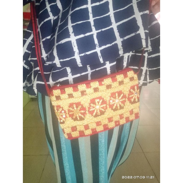 [COD] DOMPET HP TAPIS LAMPUNG CLUTCH PESTA
