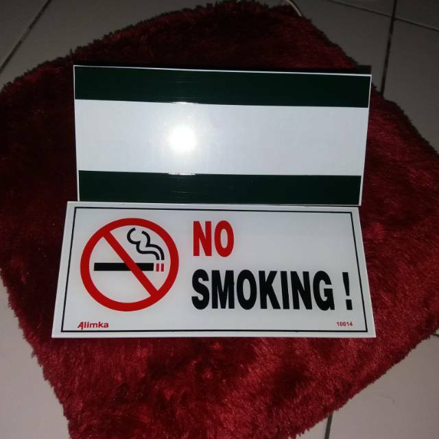 

Akrilik acrylic perlengkapan kantor & rumah plat NO SMOKING