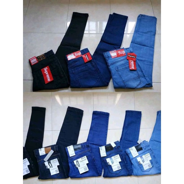 NEW PROMO Celana Jeans Pria Skinny - Slim Fit Panjang Melar -BAGUS