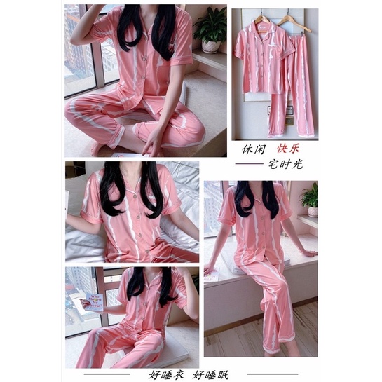 JC- PIYAMA SET Import CP / Piyama wanita Import terbaru / Piyama Import Korean Style-Metaliaca Salem CP
