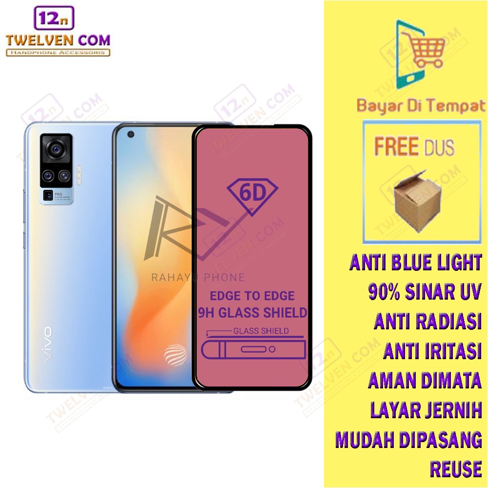 [FLASH SALE] ANTI BLUE LIGHT TEMPERED GLASS Vivo X50 Pro