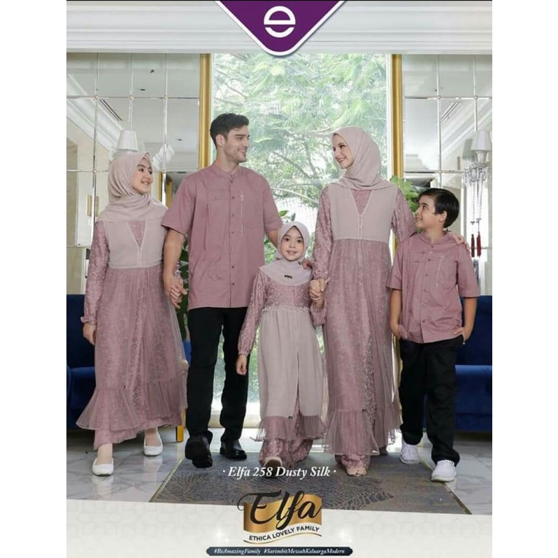 [Terbaru] Sarimbit Elfa 285 Ethica Gamis Muslimah Kagumi 252 Ready