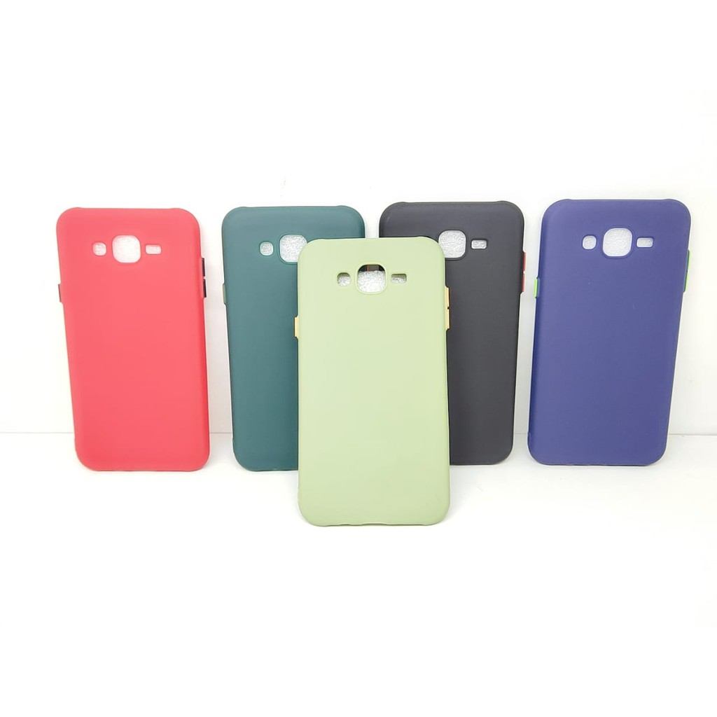 SMPC TPU Candy Samsung J7 Core J700 J7 Nxt 5.5 inch SoftCase Macaron Protection Camera Tombol Warna