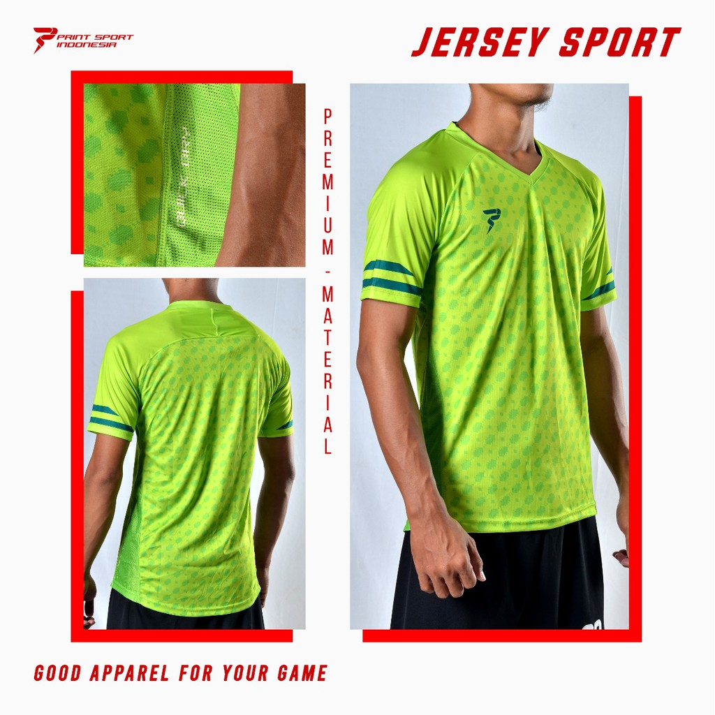 Jersey Olahrga berbahan Dry-Fit