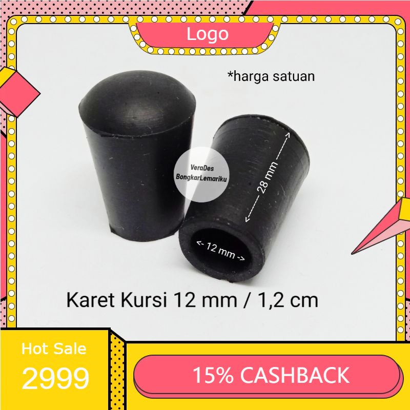 Karet Kaki standar 12 mm