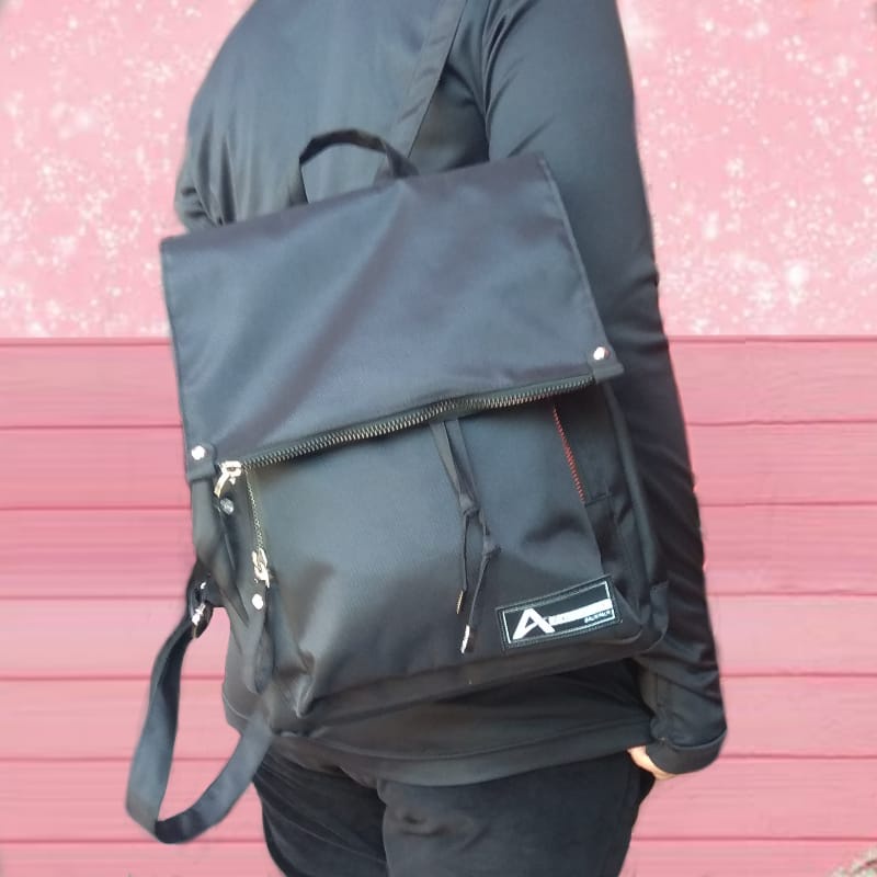Kbag Klub New Arrival - Tas Ransel Canvas IAC Backpack Up to 10 inch - Tas Sekolah Tas Wanita Daypack