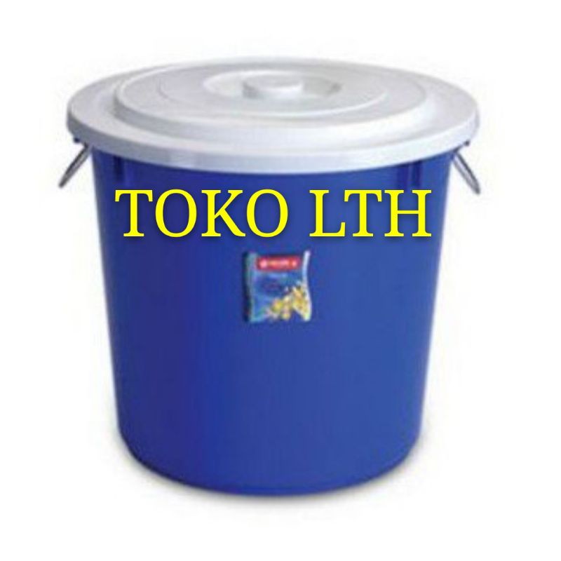 EMBER TUTUP 60 LITER LION STAR PLASTIK GAGANG KAWAT TONG AIR EMBER BESAR