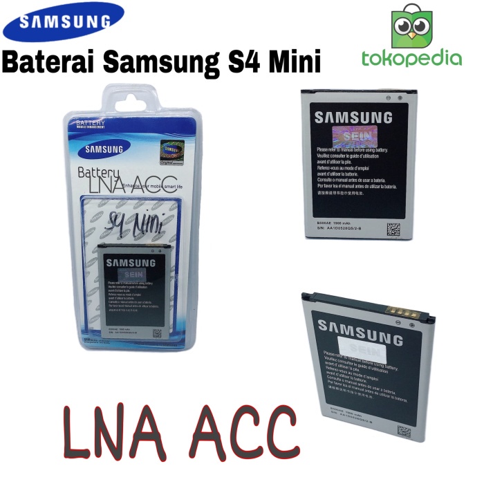 HANDPHONE & TABLET KOMPONEN HANDPHONE BATERAI HANDPHONE AC 284 BATTERY SAMSUNG S4 MINI B500AE ORIGIN