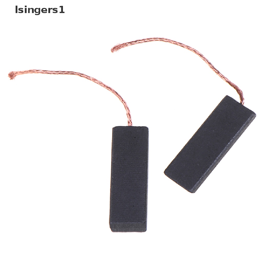 (lsingers1) 2pcs Sikat Karbon Warna Hitam Ukuran 5x13.5x40mm Untuk Mesin Cuci