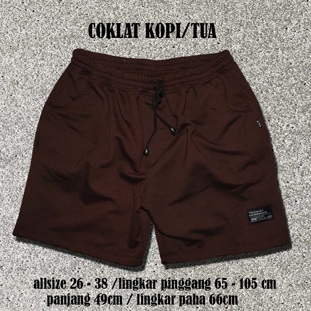 boardshort/boxer/pria/wanita/unisex/coklat tua