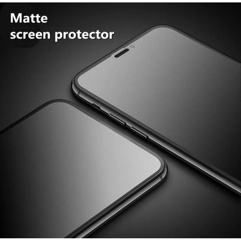 MATTE Tempered Glass IPHONE XR/11 Pro Max/XS/12/13 Mini SE 2020 - FULL SCREEN ANTI GLARE (clear Doff)