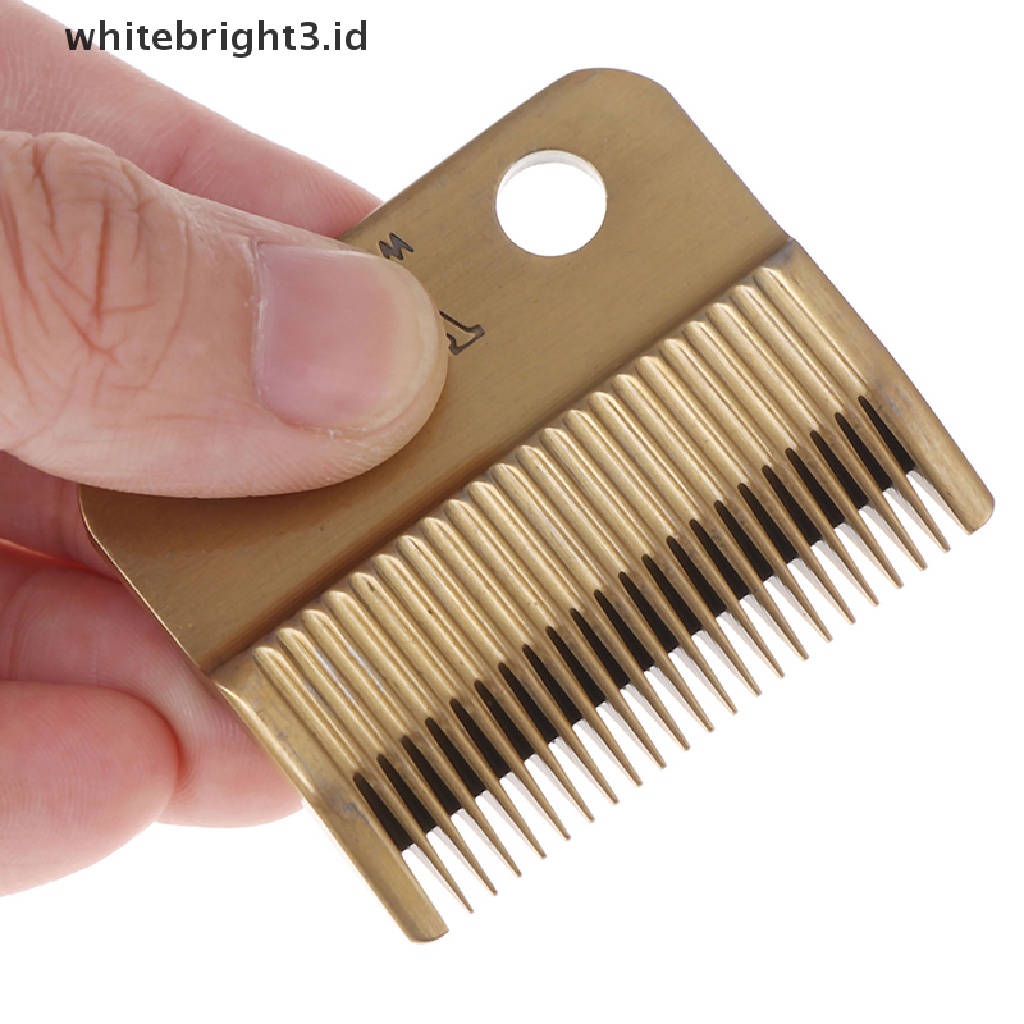{whitebright3.id} 1set Hair Clipper Blade Golden Dengan Pisau Keramik Untuk Clipper Tanpa Kabel