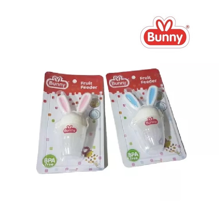 [AFF0001] Lusty Bunny Rabbit Fruit Feeder - LustyBunny Teether / Gigitan / Empeng Buah Bayi Telinga Kelinci