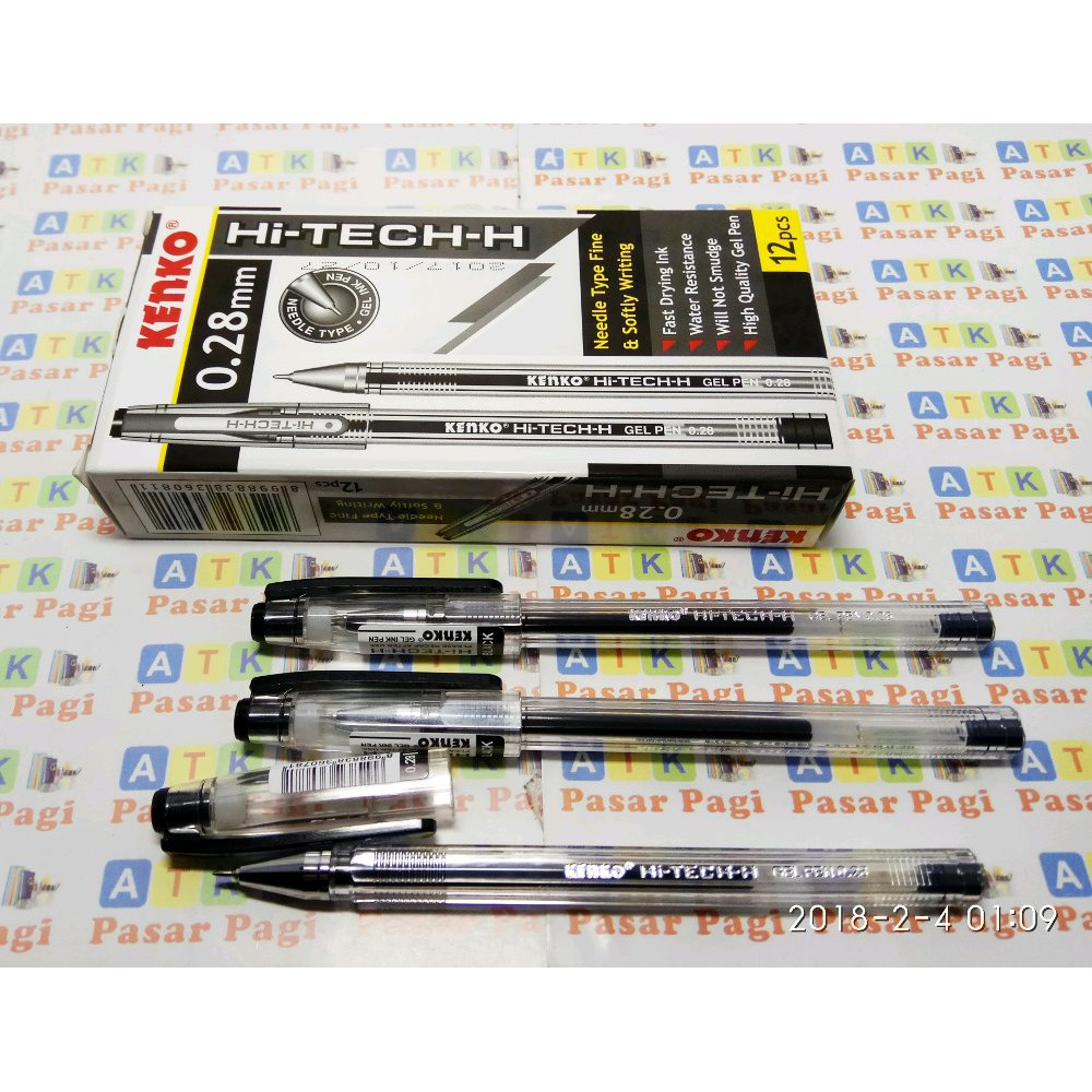 

Promo pen gel hitech kenko hitam 0 28 mm terlaris