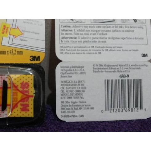 

➼ Post It Sign Here 3M 680-9 ♨