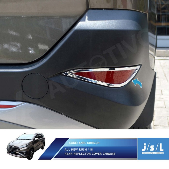 All New Rush Terios Aksesoris JSL Rear Reflector Cover Reflektor Mata Kucing Belakang