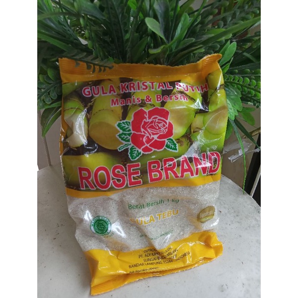 

gula pasir 1kg rosebrand kuning(tebu)