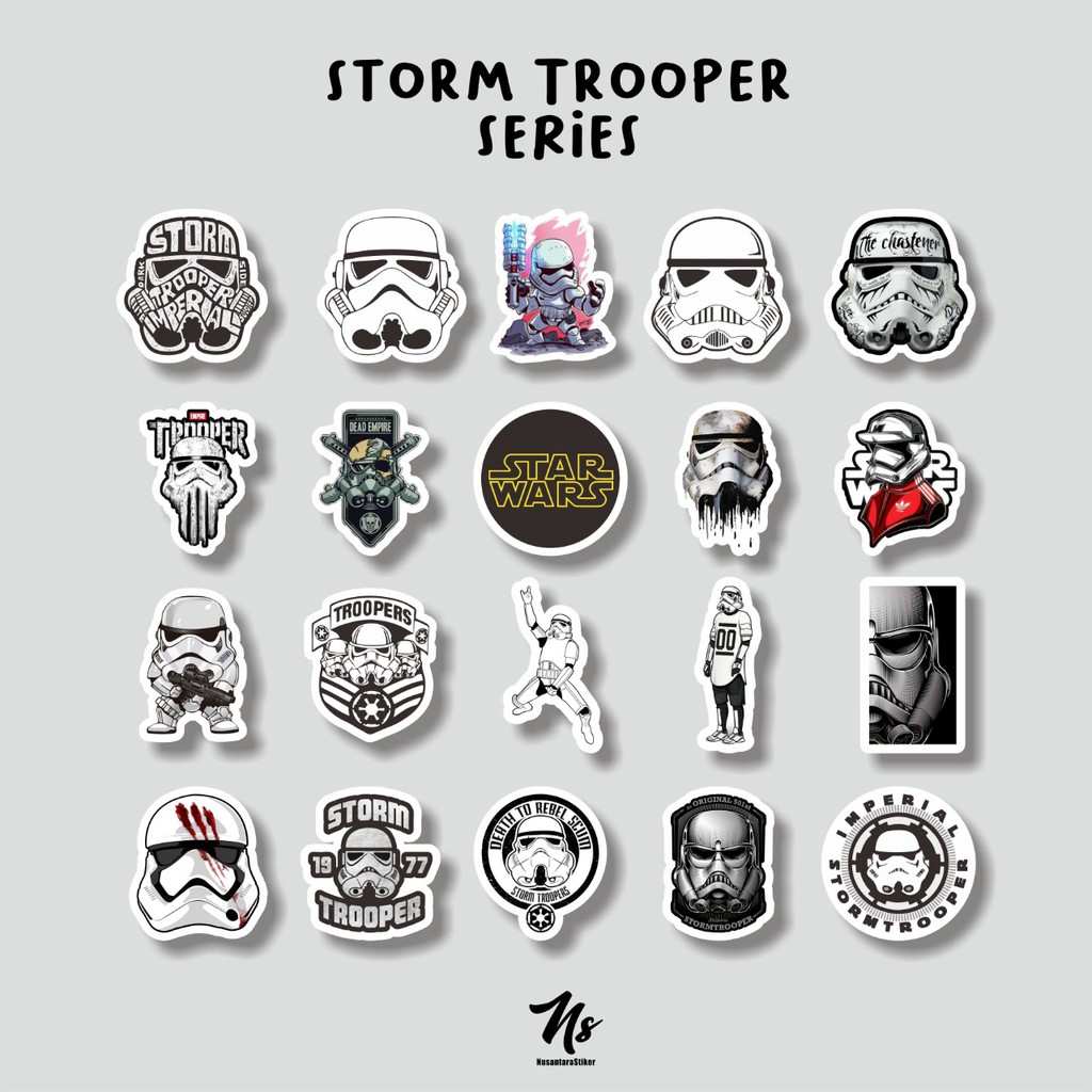 

STICKER TUMBLR STORM TROOPERS PACKAGE STIKER AESTHETIC CASE HANDPHONE LAPTOP STIKER VINYL DECAL BUJO