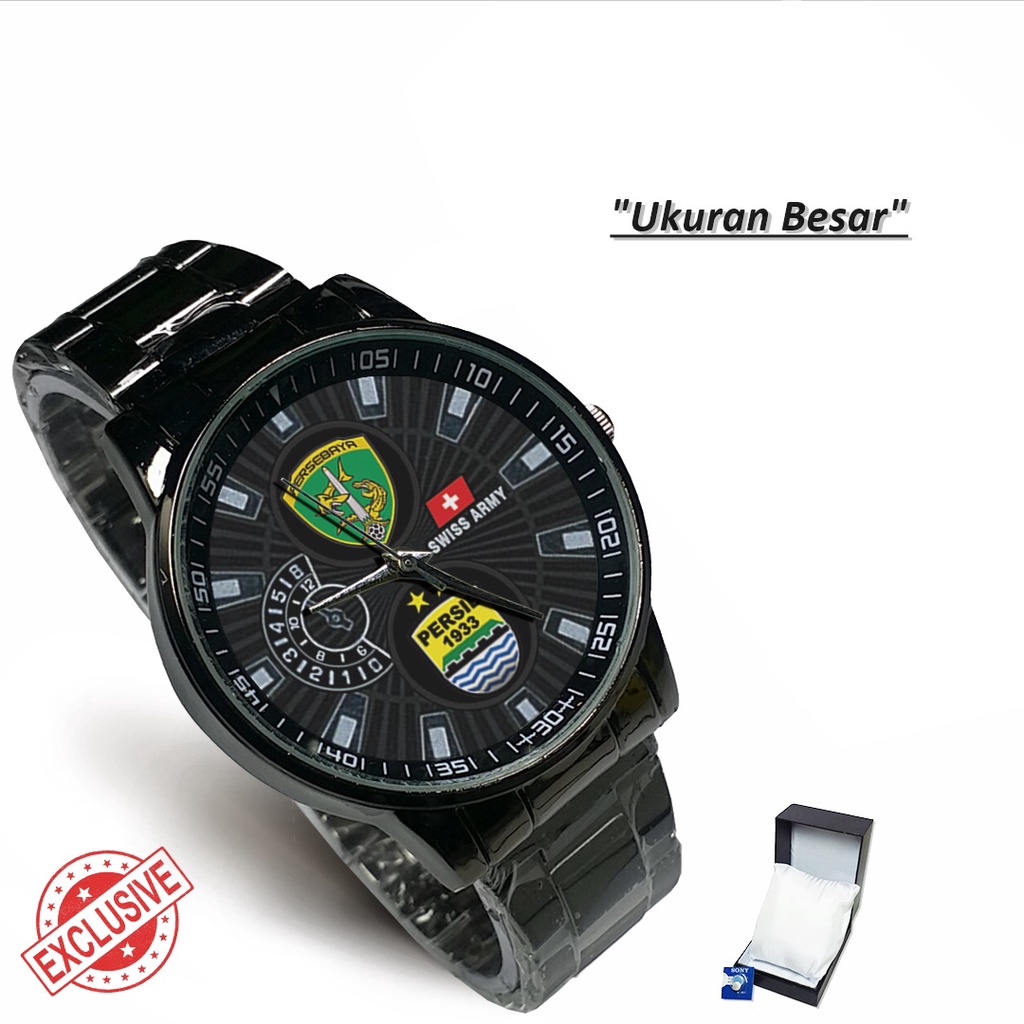 Jam Tangan Rantai Couple Logo PERSEBAYA PERSIB (Amazing)