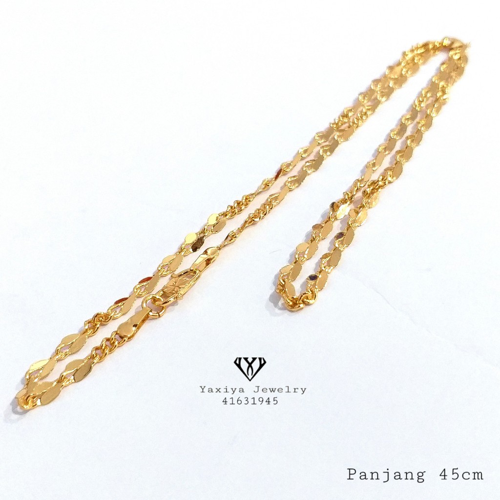 

Kalung Lapis Emas Perhiasan Imitasi Yaxiya Jewelry 41631945