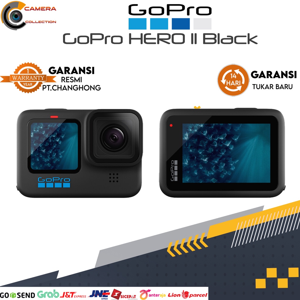 GoPro HERO11 Black / GoPro HERO 11 Black / Go Pro Hero 11 / GoPro 11 Action Camera / Kamera Action G