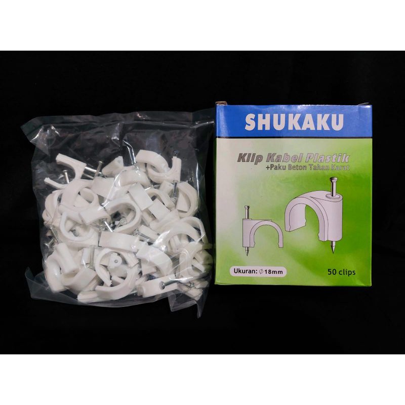 klem kabel shukaku 18mm / klem pipa 18 mm