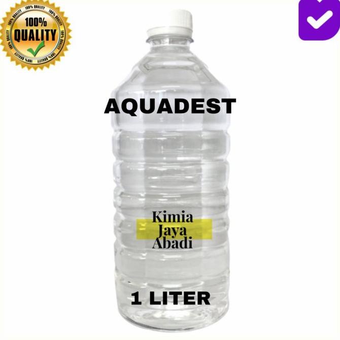 Aquadest / Akuades / Aquades / Air Suling Murni / Air Aki 1 liter TERGOKIL