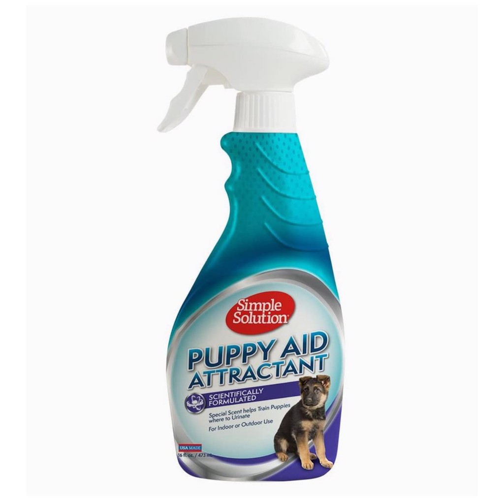 SIMPLE SOLUTION Puppy Aid Attractant 473ml Melatih Anak Anjing Kencing Puppy Trainer Training