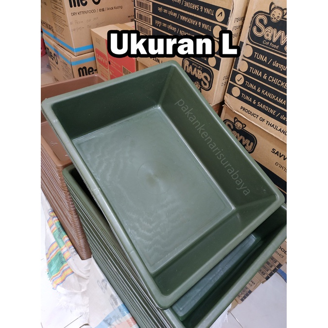 GOSEND - Litterbox Bahan Plastik Kuat Tempat Pup Bak Baskom Pasir Kucing