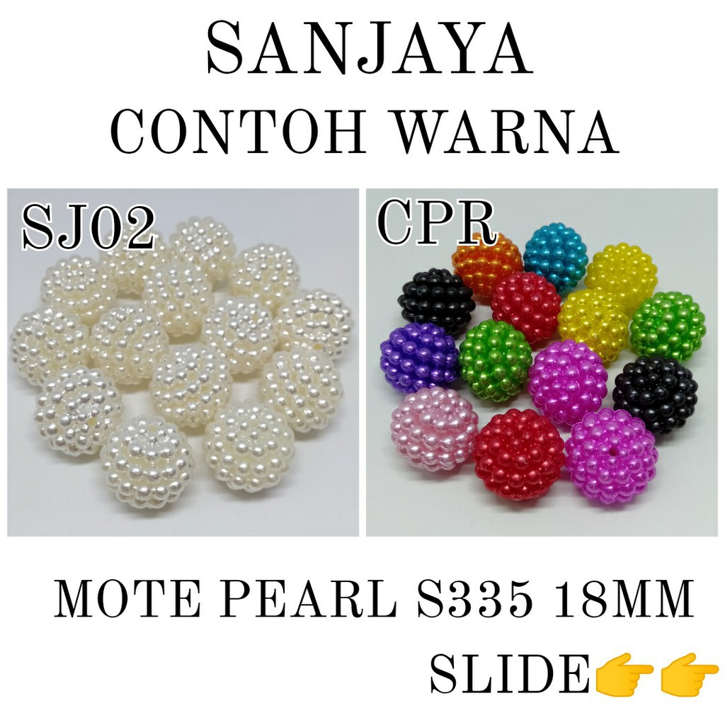 MOTE PEARL / MOTE BERRY / MOTE DURIAN / MANIK BERY / MANIK DURIAN / MANIK PEARL BERRY BULAT / MOTE PEARL BULAT S335 18MM