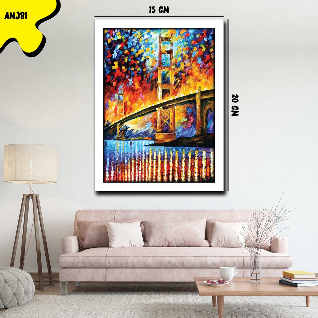 Pajangan Hiasan Dinding Lukisan Abstrak Dekorasi Rumah Wall Decor  Poster Aesthetic