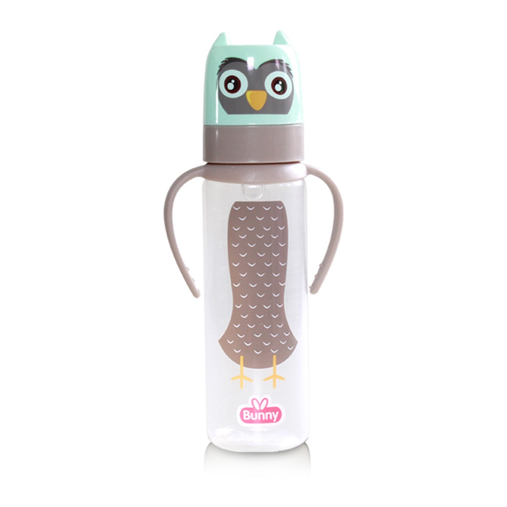 Botol Susu Dot Anak Lusty Bunny Karakter Feeding Bottle With Handle 125ml &amp; 250ml