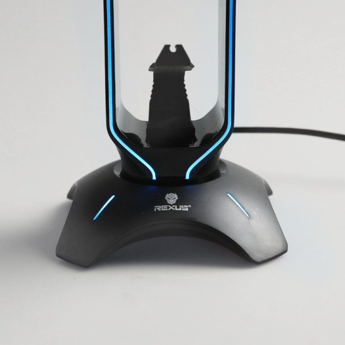 Stand Headset Bungee REXUS J3 RGB with USB HUB