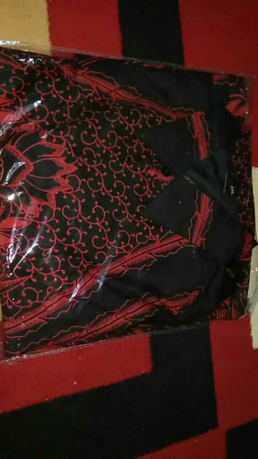 Manuk Peksi Merah Kemeja Batik Pria Full Furing Katun Primisima Batik Solo Batik Pria Eksklusif
